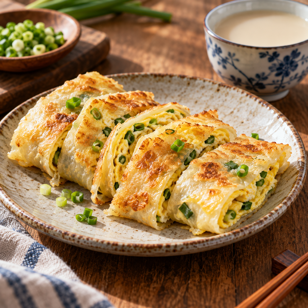 新鮮蛋餅皮料理示意照片