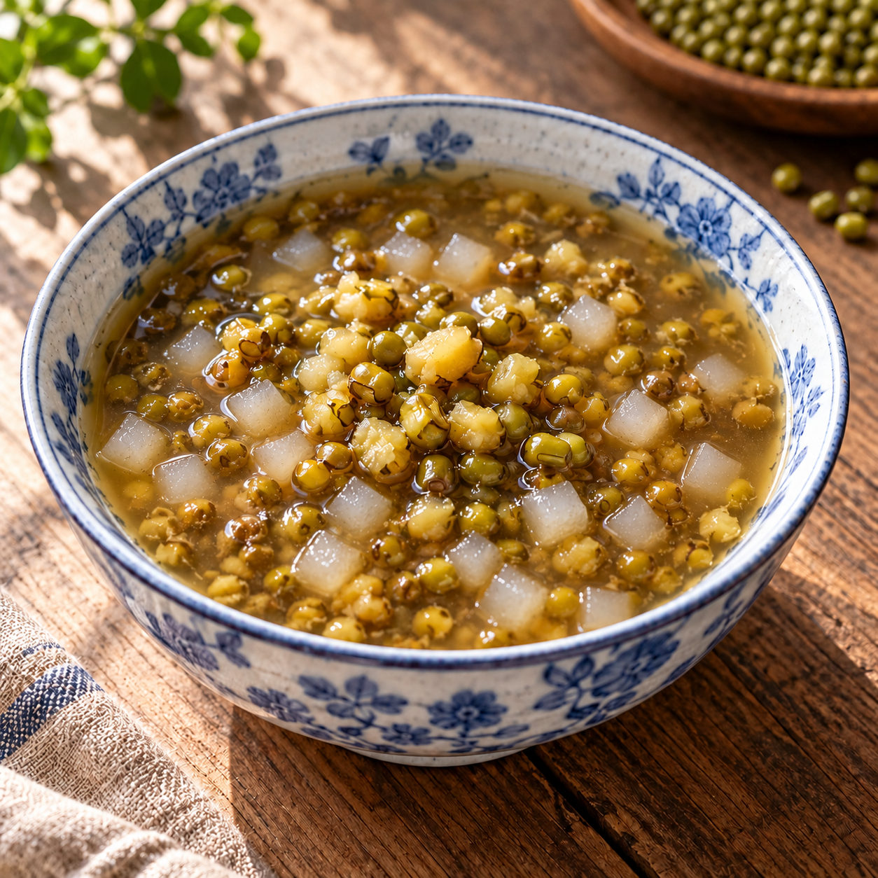 綠豆蒟蒻湯料理示意照片