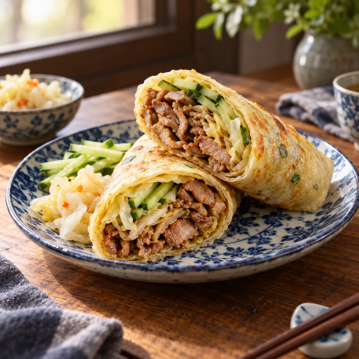 泡菜燒肉捲餅料理示意照片